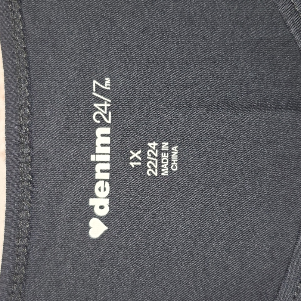 Denim 24/7 Elegant Black Sequins Tank Top Womens Size 1x - Picture 2 of 13